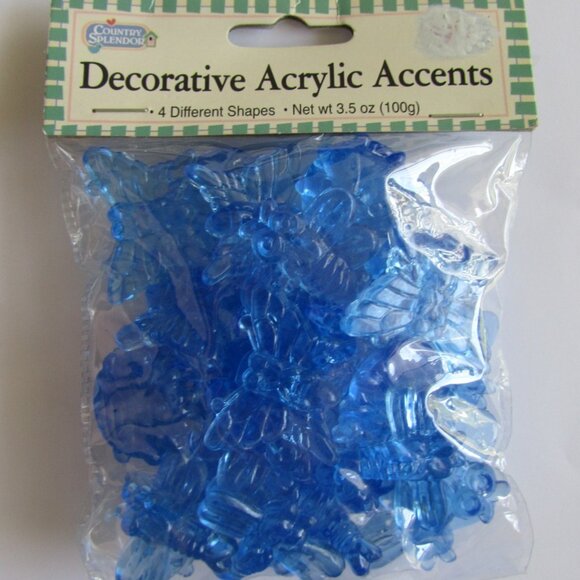 Lot of 3 Decorative Acrylic Ice Crystals Accents Vase stones Aquarium décor - Picture 2 of 10